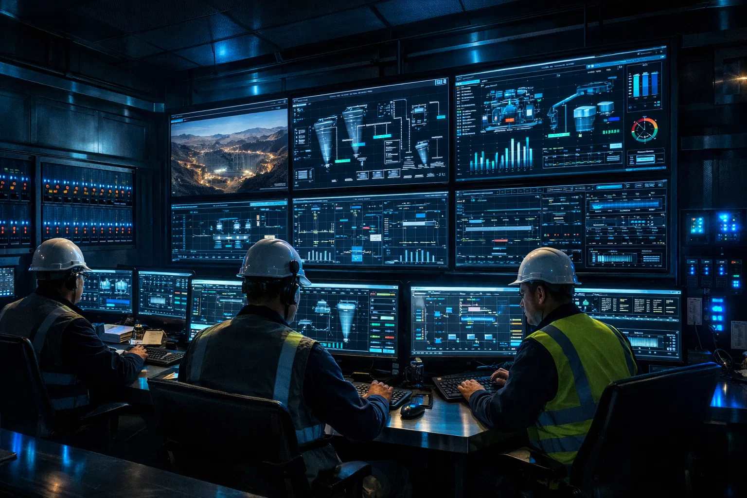 Centro de control minero